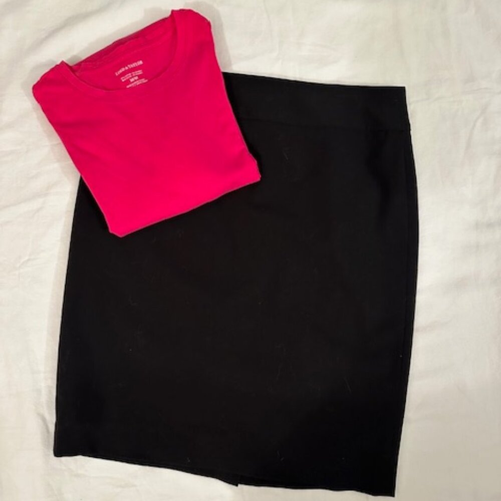 Anne Klein Classic Fit Black Skirt - Sz 6